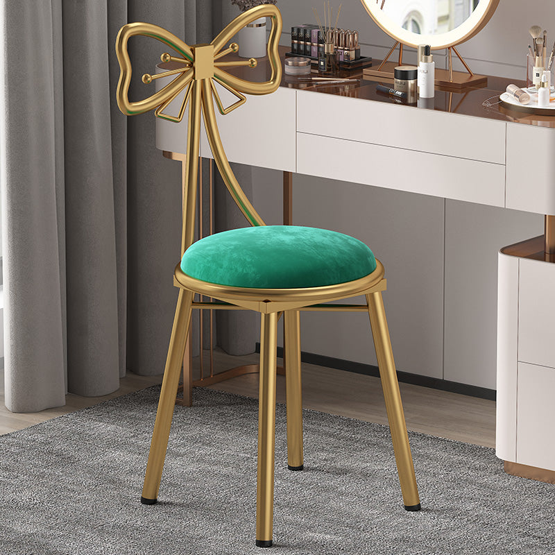 Scandinavian Style Upholstered Armless Dining Chair Open Back Dining Single Chair Green Clearhalo ' kitchen&dining_furn' 'Dining Chairs' 'Dining Tables & Seating' 'dining_chair' 'furn' 'furn_dining_chair' 'Furniture' 'furniture_dining_chair' 'Kitchen & Dining Furniture' 'kitchen' 4038339