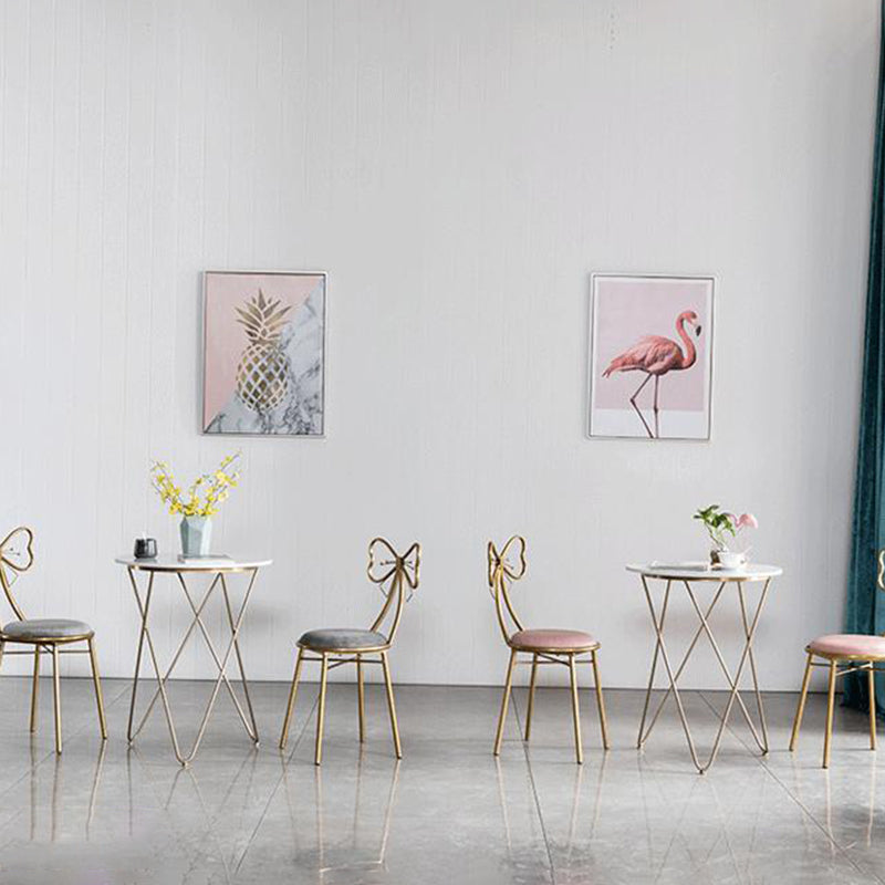 Scandinavian Style Upholstered Dining Chair Open Back Armless Single Chair Clearhalo ' kitchen&dining_furn' 'Dining Chairs' 'Dining Tables & Seating' 'dining_chair' 'furn' 'furn_dining_chair' 'Furniture' 'furniture_dining_chair' 'Kitchen & Dining Furniture' 'kitchen' 4038348