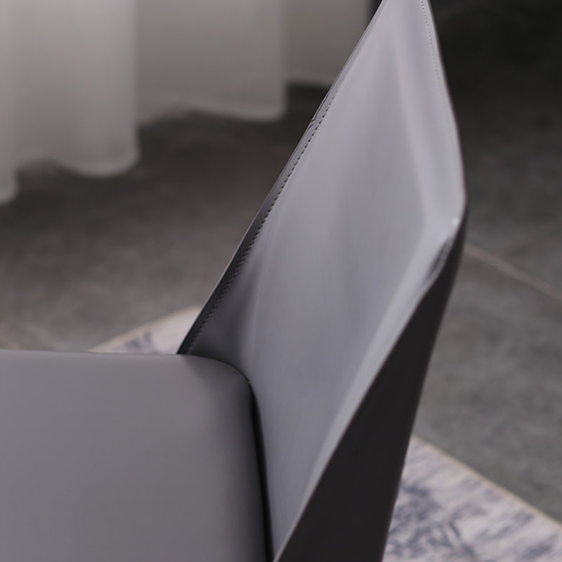 Designer Style Saddle Leather Home Side Chair Parsons Matte Finish Dining Chair(Set of 2) Clearhalo ' kitchen&dining_furn' 'Dining Chairs' 'Dining Tables & Seating' 'dining_chair' 'Furniture' 'furniture_dining_chair' 'Kitchen & Dining Furniture' 'kitchen' 4038366