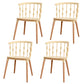 Scandinavian Beech Windsor Back Side Chair Candy Colors Wood Dining Chair (Set of 4) Light Yellow Clearhalo ' kitchen&dining_furn' 'Dining Chairs' 'Dining Tables & Seating' 'dining_chair' 'furn' 'furn_dining_chair' 'Furniture' 'furniture_dining_chair' 'Kitchen & Dining Furniture' 'kitchen' 4038393