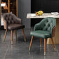 Glam Style Microfiber Leather Dining Chair Solid Back Arm Single Chair Clearhalo ' kitchen&dining_furn' 'Dining Chairs' 'Dining Tables & Seating' 'dining_chair' 'furn' 'furn_dining_chair' 'Furniture' 'furniture_dining_chair' 'Kitchen & Dining Furniture' 'kitchen' 4038405