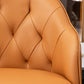 Glam Style Microfiber Leather Dining Chair Solid Back Arm Single Chair Clearhalo ' kitchen&dining_furn' 'Dining Chairs' 'Dining Tables & Seating' 'dining_chair' 'furn' 'furn_dining_chair' 'Furniture' 'furniture_dining_chair' 'Kitchen & Dining Furniture' 'kitchen' 4038410