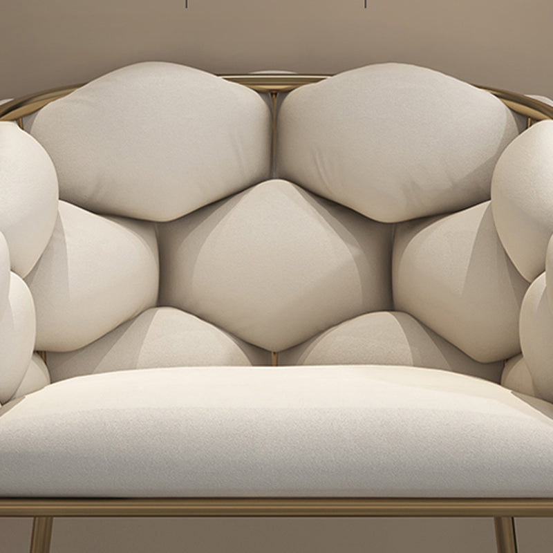 Scandinavian Style Upholstered Dining Chair Solid Back Armless Single Chair Clearhalo ' kitchen&dining_furn' 'Dining Chairs' 'Dining Tables & Seating' 'dining_chair' 'furn' 'furn_dining_chair' 'Furniture' 'furniture_dining_chair' 'Kitchen & Dining Furniture' 'kitchen' 4038428