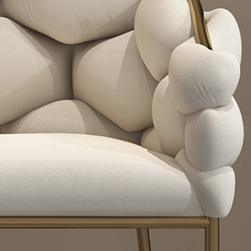 Scandinavian Style Upholstered Dining Chair Solid Back Armless Single Chair Clearhalo ' kitchen&dining_furn' 'Dining Chairs' 'Dining Tables & Seating' 'dining_chair' 'furn' 'furn_dining_chair' 'Furniture' 'furniture_dining_chair' 'Kitchen & Dining Furniture' 'kitchen' 4038430