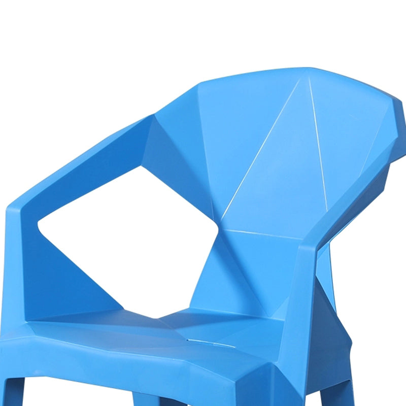 Modern Style Slat Back Stacking Side Chair Plastic Dining Arm Chairs for Home Use Clearhalo ' kitchen&dining_furn' 'Dining Chairs' 'Dining Tables & Seating' 'dining_chair' 'furn' 'furn_dining_chair' 'Furniture' 'furniture_dining_chair' 'Kitchen & Dining Furniture' 'kitchen' 4038461