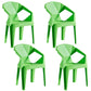 Modern Style Slat Back Stacking Side Chair Plastic Dining Arm Chairs for Home Use Green 4 Piece Set Clearhalo ' kitchen&dining_furn' 'Dining Chairs' 'Dining Tables & Seating' 'dining_chair' 'furn' 'furn_dining_chair' 'Furniture' 'furniture_dining_chair' 'Kitchen & Dining Furniture' 'kitchen' 4038469