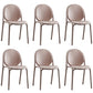 Scandinavian Style Plastic Dining Armless Chair Solid Back Dining Side Chairs Grey 6 Piece Set Clearhalo ' kitchen&dining_furn' 'Dining Chairs' 'Dining Tables & Seating' 'dining_chair' 'furn' 'furn_dining_chair' 'Furniture' 'furniture_dining_chair' 'Kitchen & Dining Furniture' 'kitchen' 4038497