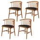 Scandinavian Style Upholstered Side Chair Windsor Back Dining Chairs for Home Brown 4 Piece Set Clearhalo ' kitchen&dining_furn' 'Dining Chairs' 'Dining Tables & Seating' 'dining_chair' 'furn' 'furn_dining_chair' 'Furniture' 'furniture_dining_chair' 'Kitchen & Dining Furniture' 'kitchen' 4038538