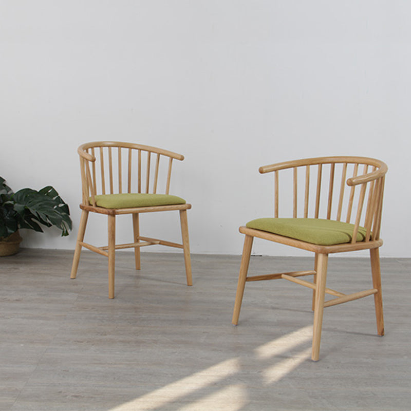 Scandinavian Style Upholstered Side Chair Windsor Back Dining Chairs for Home Clearhalo ' kitchen&dining_furn' 'Dining Chairs' 'Dining Tables & Seating' 'dining_chair' 'furn' 'furn_dining_chair' 'Furniture' 'furniture_dining_chair' 'Kitchen & Dining Furniture' 'kitchen' 4038542