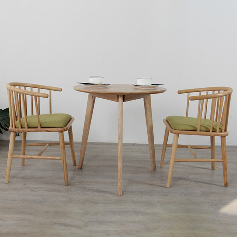 Scandinavian Style Upholstered Side Chair Windsor Back Dining Chairs for Home Clearhalo ' kitchen&dining_furn' 'Dining Chairs' 'Dining Tables & Seating' 'dining_chair' 'furn' 'furn_dining_chair' 'Furniture' 'furniture_dining_chair' 'Kitchen & Dining Furniture' 'kitchen' 4038544