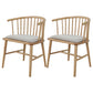 Scandinavian Style Upholstered Side Chair Windsor Back Dining Chairs for Home Natural 2 Piece Set Clearhalo ' kitchen&dining_furn' 'Dining Chairs' 'Dining Tables & Seating' 'dining_chair' 'furn' 'furn_dining_chair' 'Furniture' 'furniture_dining_chair' 'Kitchen & Dining Furniture' 'kitchen' 4038548
