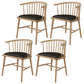 Scandinavian Style Upholstered Side Chair Windsor Back Dining Chairs for Home Wood 4 Piece Set Clearhalo ' kitchen&dining_furn' 'Dining Chairs' 'Dining Tables & Seating' 'dining_chair' 'furn' 'furn_dining_chair' 'Furniture' 'furniture_dining_chair' 'Kitchen & Dining Furniture' 'kitchen' 4038558