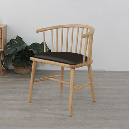 Scandinavian Style Upholstered Side Chair Windsor Back Dining Chairs for Home Wood 1 Piece Clearhalo ' kitchen&dining_furn' 'Dining Chairs' 'Dining Tables & Seating' 'dining_chair' 'furn' 'furn_dining_chair' 'Furniture' 'furniture_dining_chair' 'Kitchen & Dining Furniture' 'kitchen' 4038559