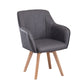 Scandinavian Style Faux Leather Dining Chairs Solid Back Arm Chairs for Home Use Clearhalo ' kitchen&dining_furn' 'Dining Chairs' 'Dining Tables & Seating' 'dining_chair' 'furn' 'furn_dining_chair' 'Furniture' 'furniture_dining_chair' 'Kitchen & Dining Furniture' 'kitchen' 4038570