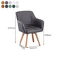 Scandinavian Style Faux Leather Dining Chairs Solid Back Arm Chairs for Home Use Clearhalo ' kitchen&dining_furn' 'Dining Chairs' 'Dining Tables & Seating' 'dining_chair' 'furn' 'furn_dining_chair' 'Furniture' 'furniture_dining_chair' 'Kitchen & Dining Furniture' 'kitchen' 4038602