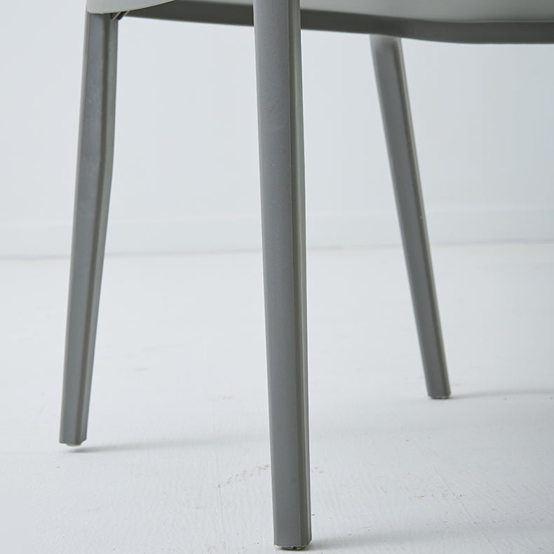 Scandinavian Plastic Restaurant Side Chair Candy Colors Open Back Dining Chair Clearhalo ' kitchen&dining_furn' 'Dining Chairs' 'Dining Tables & Seating' 'dining_chair' 'furn' 'furn_dining_chair' 'Furniture' 'furniture_dining_chair' 'Kitchen & Dining Furniture' 'kitchen' 4038616