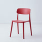 Scandinavian Plastic Restaurant Side Chair Candy Colors Open Back Dining Chair Red 1 Piece Clearhalo ' kitchen&dining_furn' 'Dining Chairs' 'Dining Tables & Seating' 'dining_chair' 'furn' 'furn_dining_chair' 'Furniture' 'furniture_dining_chair' 'Kitchen & Dining Furniture' 'kitchen' 4038635