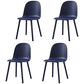 Scandinavian Plastic Restaurant Side Chair Matte Finish Parsons Dining Chair (Set of 4) Blue Clearhalo ' kitchen&dining_furn' 'Dining Chairs' 'Dining Tables & Seating' 'dining_chair' 'furn' 'furn_dining_chair' 'Furniture' 'furniture_dining_chair' 'Kitchen & Dining Furniture' 'kitchen' 4038679