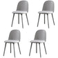 Scandinavian Plastic Restaurant Side Chair Matte Finish Parsons Dining Chair (Set of 4) Light Gray Clearhalo ' kitchen&dining_furn' 'Dining Chairs' 'Dining Tables & Seating' 'dining_chair' 'furn' 'furn_dining_chair' 'Furniture' 'furniture_dining_chair' 'Kitchen & Dining Furniture' 'kitchen' 4038686