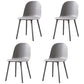 Scandinavian Plastic Restaurant Side Chair Matte Finish Parsons Dining Chair (Set of 4) Black-Gray Clearhalo ' kitchen&dining_furn' 'Dining Chairs' 'Dining Tables & Seating' 'dining_chair' 'furn' 'furn_dining_chair' 'Furniture' 'furniture_dining_chair' 'Kitchen & Dining Furniture' 'kitchen' 4038691