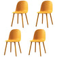 Scandinavian Plastic Restaurant Side Chair Matte Finish Parsons Dining Chair (Set of 4) Orange Clearhalo ' kitchen&dining_furn' 'Dining Chairs' 'Dining Tables & Seating' 'dining_chair' 'furn' 'furn_dining_chair' 'Furniture' 'furniture_dining_chair' 'Kitchen & Dining Furniture' 'kitchen' 4038706