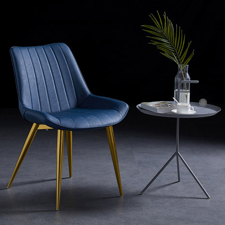 Scandinavian Leather Restaurant Side Chair Matte Finish Parsons Dining Chair Clearhalo ' kitchen&dining_furn' 'Dining Chairs' 'Dining Tables & Seating' 'dining_chair' 'furn' 'furn_dining_chair' 'Furniture' 'furniture_dining_chair' 'Kitchen & Dining Furniture' 'kitchen' 4038731