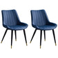 Scandinavian Leather Restaurant Side Chair Matte Finish Parsons Dining Chair Blue 2 Piece Set Black Gold Clearhalo ' kitchen&dining_furn' 'Dining Chairs' 'Dining Tables & Seating' 'dining_chair' 'furn' 'furn_dining_chair' 'Furniture' 'furniture_dining_chair' 'Kitchen & Dining Furniture' 'kitchen' 4038737