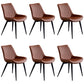 Scandinavian Leather Restaurant Side Chair Matte Finish Parsons Dining Chair Orange 6 Piece Set Black Clearhalo ' kitchen&dining_furn' 'Dining Chairs' 'Dining Tables & Seating' 'dining_chair' 'furn' 'furn_dining_chair' 'Furniture' 'furniture_dining_chair' 'Kitchen & Dining Furniture' 'kitchen' 4038757