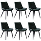 Scandinavian Leather Restaurant Side Chair Matte Finish Parsons Dining Chair Green 6 Piece Set Black Clearhalo ' kitchen&dining_furn' 'Dining Chairs' 'Dining Tables & Seating' 'dining_chair' 'furn' 'furn_dining_chair' 'Furniture' 'furniture_dining_chair' 'Kitchen & Dining Furniture' 'kitchen' 4038760