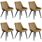 Scandinavian Leather Restaurant Side Chair Matte Finish Parsons Dining Chair Yellow 6 Piece Set Black Clearhalo ' kitchen&dining_furn' 'Dining Chairs' 'Dining Tables & Seating' 'dining_chair' 'furn' 'furn_dining_chair' 'Furniture' 'furniture_dining_chair' 'Kitchen & Dining Furniture' 'kitchen' 4038763
