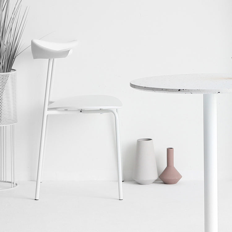 Minimalist Style Open Back Dining Side Chair Armless Dining Side Chair for Home (Set of 2) Clearhalo ' kitchen&dining_furn' 'Dining Chairs' 'Dining Tables & Seating' 'dining_chair' 'furn' 'furn_dining_chair' 'Furniture' 'furniture_dining_chair' 'Kitchen & Dining Furniture' 'kitchen' 4038781