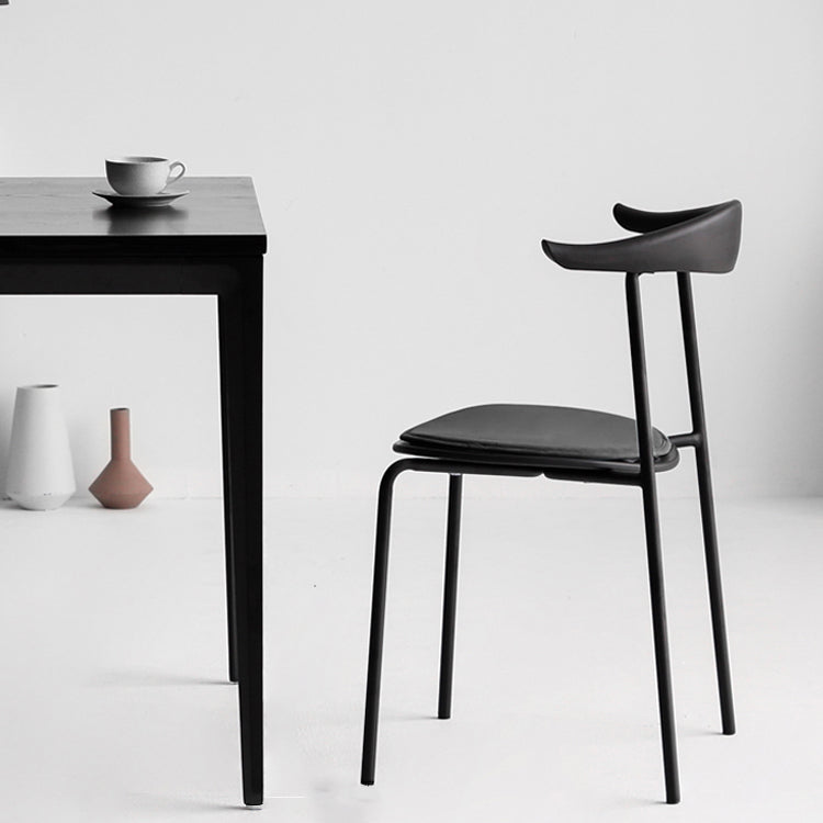 Minimalist Style Open Back Dining Side Chair Armless Dining Side Chair for Home (Set of 2) Clearhalo ' kitchen&dining_furn' 'Dining Chairs' 'Dining Tables & Seating' 'dining_chair' 'furn' 'furn_dining_chair' 'Furniture' 'furniture_dining_chair' 'Kitchen & Dining Furniture' 'kitchen' 4038786