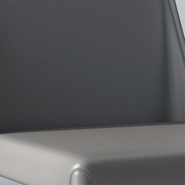 Designer Style Saddle Leather Restaurant Side Chair Matte Finish Parsons Dining Chair (Set of 2) Clearhalo ' kitchen&dining_furn' 'Dining Chairs' 'Dining Tables & Seating' 'dining_chair' 'furn' 'furn_dining_chair' 'Furniture' 'furniture_dining_chair' 'Kitchen & Dining Furniture' 'kitchen' 4038826