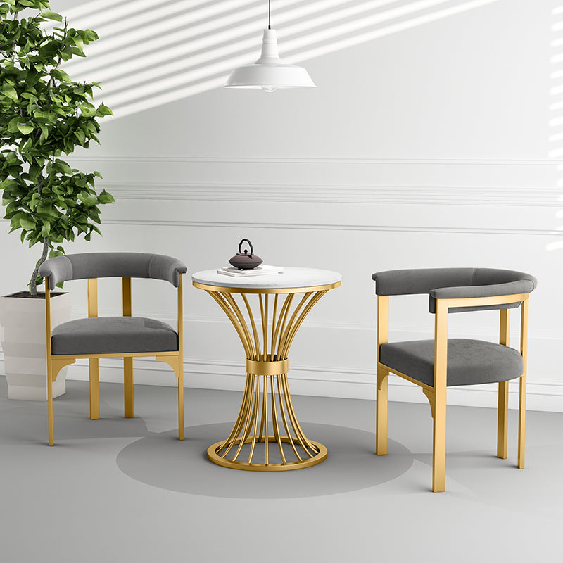 Scandinavian Style Upholstered Armless Dining Chairs Open Back Side Chair (Set of 2) Clearhalo ' kitchen&dining_furn' 'Dining Chairs' 'Dining Tables & Seating' 'dining_chair' 'furn' 'furn_dining_chair' 'Furniture' 'furniture_dining_chair' 'Kitchen & Dining Furniture' 'kitchen' 4038831