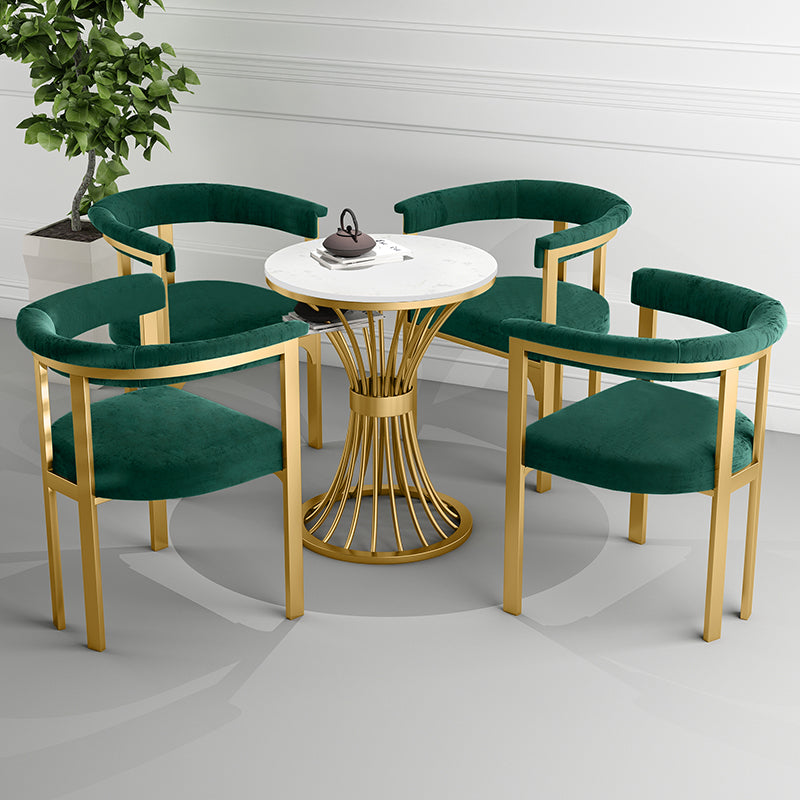 Scandinavian Style Upholstered Armless Dining Chairs Open Back Side Chair (Set of 2) Clearhalo ' kitchen&dining_furn' 'Dining Chairs' 'Dining Tables & Seating' 'dining_chair' 'furn' 'furn_dining_chair' 'Furniture' 'furniture_dining_chair' 'Kitchen & Dining Furniture' 'kitchen' 4038834