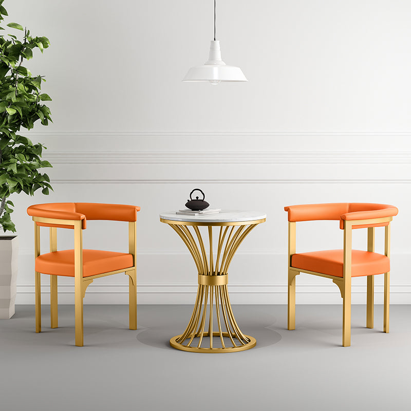 Scandinavian Style Upholstered Armless Dining Chairs Open Back Side Chair (Set of 2) Clearhalo ' kitchen&dining_furn' 'Dining Chairs' 'Dining Tables & Seating' 'dining_chair' 'furn' 'furn_dining_chair' 'Furniture' 'furniture_dining_chair' 'Kitchen & Dining Furniture' 'kitchen' 4038836