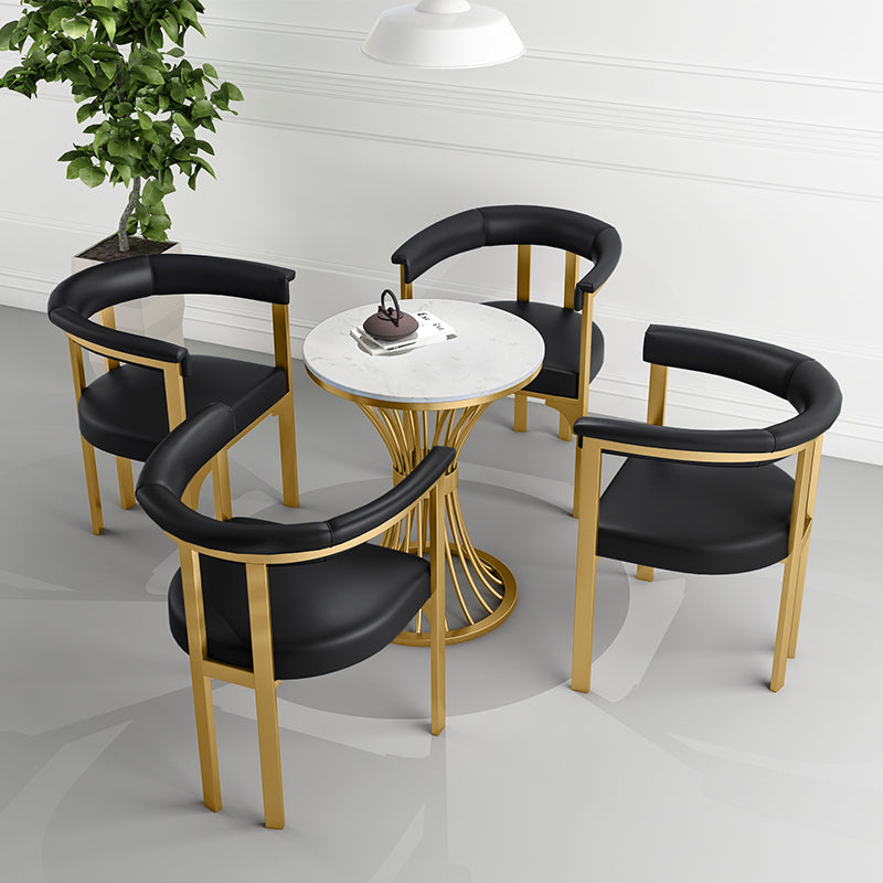 Scandinavian Style Upholstered Armless Dining Chairs Open Back Side Chair (Set of 2) Clearhalo ' kitchen&dining_furn' 'Dining Chairs' 'Dining Tables & Seating' 'dining_chair' 'furn' 'furn_dining_chair' 'Furniture' 'furniture_dining_chair' 'Kitchen & Dining Furniture' 'kitchen' 4038838