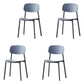 Scandinavian Plastic Conference Room Side Chair Open Back Dining Chair (Set of 4) Airy Blue Clearhalo ' kitchen&dining_furn' 'Dining Chairs' 'Dining Tables & Seating' 'dining_chair' 'furn' 'furn_dining_chair' 'Furniture' 'furniture_dining_chair' 'Kitchen & Dining Furniture' 'kitchen' 4038846