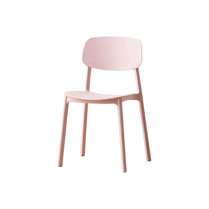 Scandinavian Plastic Conference Room Side Chair Open Back Dining Chair (Set of 4) Clearhalo ' kitchen&dining_furn' 'Dining Chairs' 'Dining Tables & Seating' 'dining_chair' 'furn' 'furn_dining_chair' 'Furniture' 'furniture_dining_chair' 'Kitchen & Dining Furniture' 'kitchen' 4038853