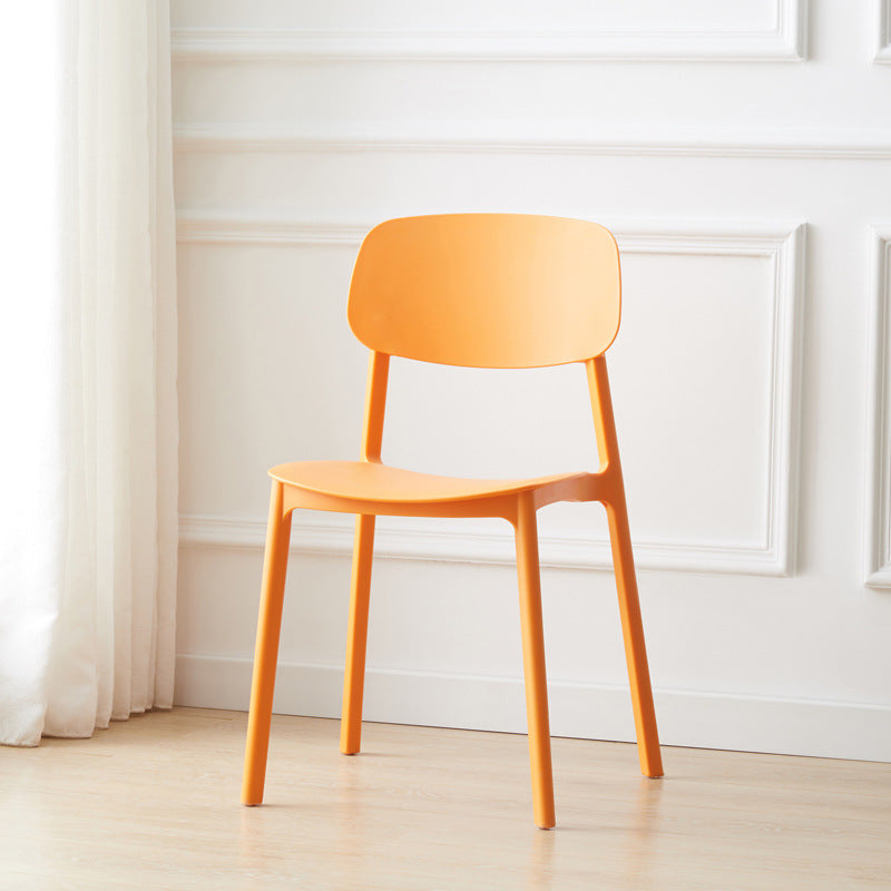 Scandinavian Plastic Conference Room Side Chair Open Back Dining Chair (Set of 4) Clearhalo ' kitchen&dining_furn' 'Dining Chairs' 'Dining Tables & Seating' 'dining_chair' 'furn' 'furn_dining_chair' 'Furniture' 'furniture_dining_chair' 'Kitchen & Dining Furniture' 'kitchen' 4038859