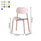 Scandinavian Plastic Conference Room Side Chair Open Back Dining Chair (Set of 4) Clearhalo ' kitchen&dining_furn' 'Dining Chairs' 'Dining Tables & Seating' 'dining_chair' 'furn' 'furn_dining_chair' 'Furniture' 'furniture_dining_chair' 'Kitchen & Dining Furniture' 'kitchen' 4038867