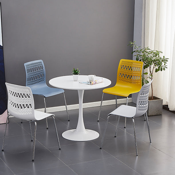 Contemporary Style Stacking Dining Armless Chairs Solid Back Side Chair Clearhalo ' kitchen&dining_furn' 'Dining Chairs' 'Dining Tables & Seating' 'dining_chair' 'furn' 'furn_dining_chair' 'Furniture' 'furniture_dining_chair' 'Kitchen & Dining Furniture' 'kitchen' 4038868