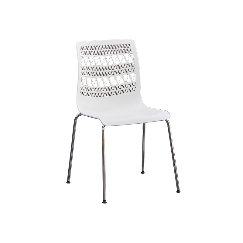 Contemporary Style Stacking Dining Armless Chairs Solid Back Side Chair Clearhalo ' kitchen&dining_furn' 'Dining Chairs' 'Dining Tables & Seating' 'dining_chair' 'furn' 'furn_dining_chair' 'Furniture' 'furniture_dining_chair' 'Kitchen & Dining Furniture' 'kitchen' 4038877