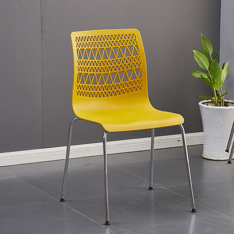 Contemporary Style Stacking Dining Armless Chairs Solid Back Side Chair Clearhalo ' kitchen&dining_furn' 'Dining Chairs' 'Dining Tables & Seating' 'dining_chair' 'furn' 'furn_dining_chair' 'Furniture' 'furniture_dining_chair' 'Kitchen & Dining Furniture' 'kitchen' 4038880