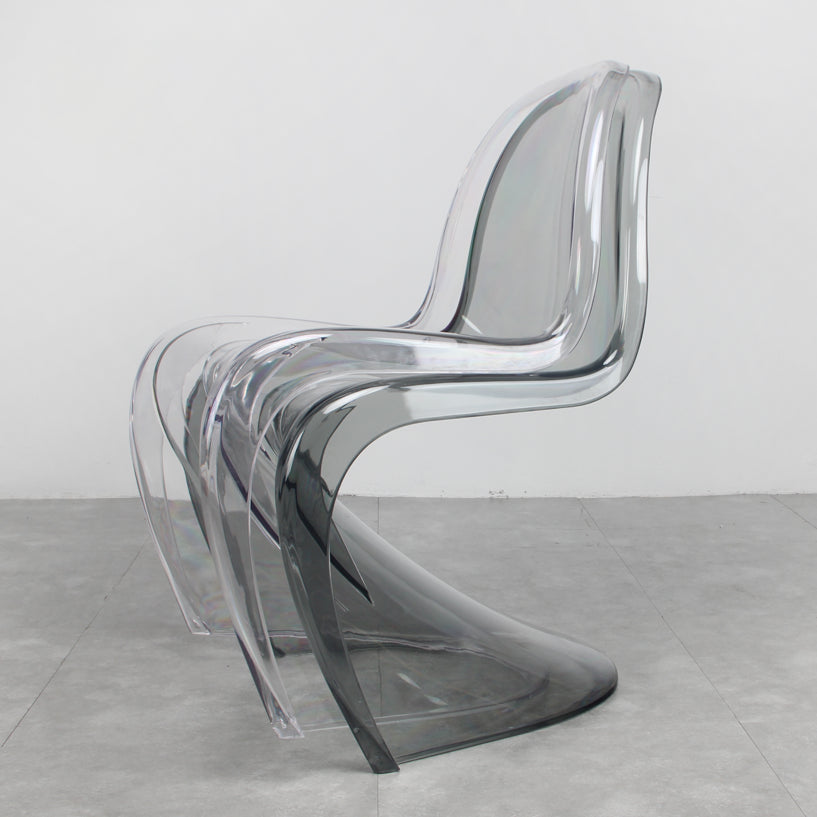 Contemporary Style Plastic Dining Armless Chair Curved Dining Solid Chair (Set of 4) Clearhalo ' kitchen&dining_furn' 'Dining Chairs' 'Dining Tables & Seating' 'dining_chair' 'Furniture' 'furniture_dining_chair' 'Kitchen & Dining Furniture' 'kitchen' 4038930