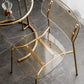 Glam Style Plastic Dining Armless Chairs Stacking Open Back Dining Chair Clearhalo ' kitchen&dining_furn' 'Dining Chairs' 'Dining Tables & Seating' 'dining_chair' 'furn' 'furn_dining_chair' 'Furniture' 'furniture_dining_chair' 'Kitchen & Dining Furniture' 'kitchen' 4038953