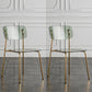 Glam Style Plastic Dining Armless Chairs Stacking Open Back Dining Chair Smoke Gray 2 Piece Set Brass Gold Clearhalo ' kitchen&dining_furn' 'Dining Chairs' 'Dining Tables & Seating' 'dining_chair' 'furn' 'furn_dining_chair' 'Furniture' 'furniture_dining_chair' 'Kitchen & Dining Furniture' 'kitchen' 4038957