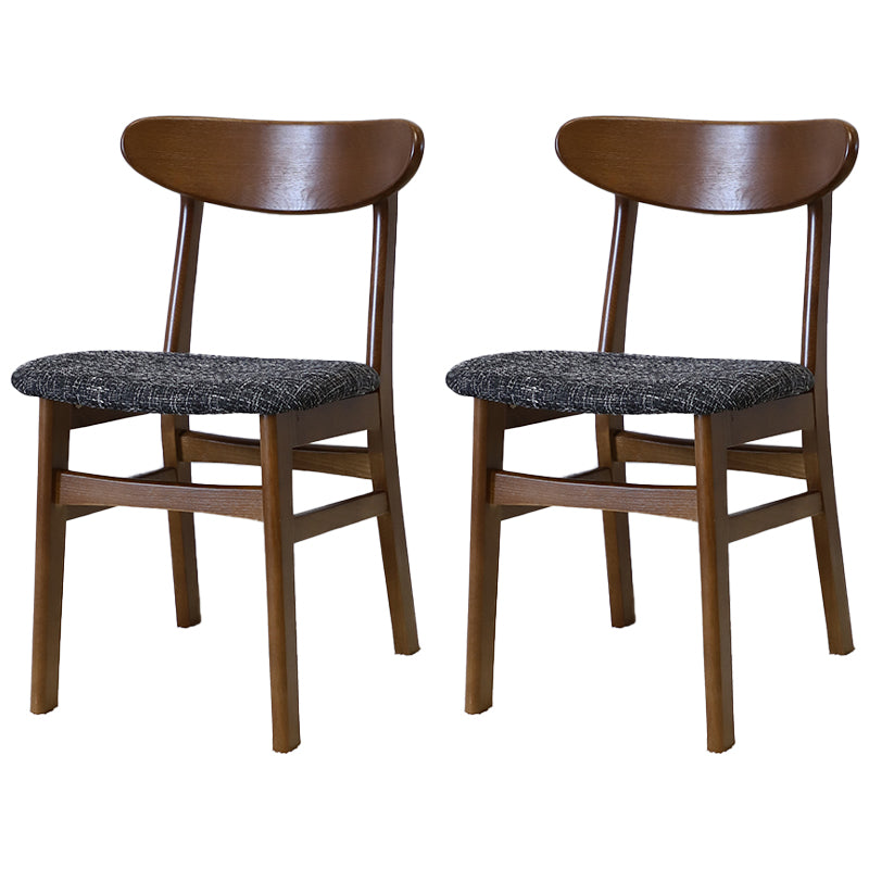 Contemporary Style Wood Side Dining Chairs Open Back Dining Armless Chairs Grey 2 Piece Set Clearhalo ' kitchen&dining_furn' 'Dining Chairs' 'Dining Tables & Seating' 'dining_chair' 'furn' 'furn_dining_chair' 'Furniture' 'furniture_dining_chair' 'Kitchen & Dining Furniture' 'kitchen' 4038990