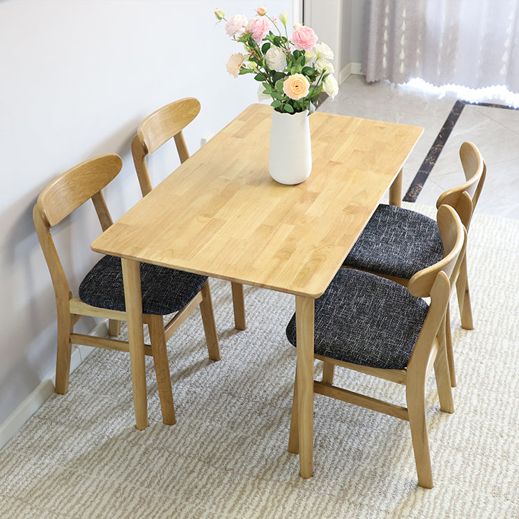 Contemporary Style Wood Side Dining Chairs Open Back Dining Armless Chairs Clearhalo ' kitchen&dining_furn' 'Dining Chairs' 'Dining Tables & Seating' 'dining_chair' 'furn' 'furn_dining_chair' 'Furniture' 'furniture_dining_chair' 'Kitchen & Dining Furniture' 'kitchen' 4038995