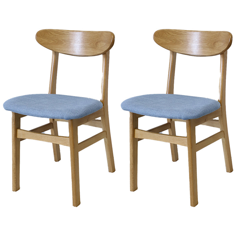 Contemporary Style Wood Side Dining Chairs Open Back Dining Armless Chairs Sky Blue 2 Piece Set Clearhalo ' kitchen&dining_furn' 'Dining Chairs' 'Dining Tables & Seating' 'dining_chair' 'furn' 'furn_dining_chair' 'Furniture' 'furniture_dining_chair' 'Kitchen & Dining Furniture' 'kitchen' 4039008